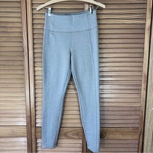 Athleta Delancey Herringbone Oatmeal Grey High Rise Leggings-Size XS